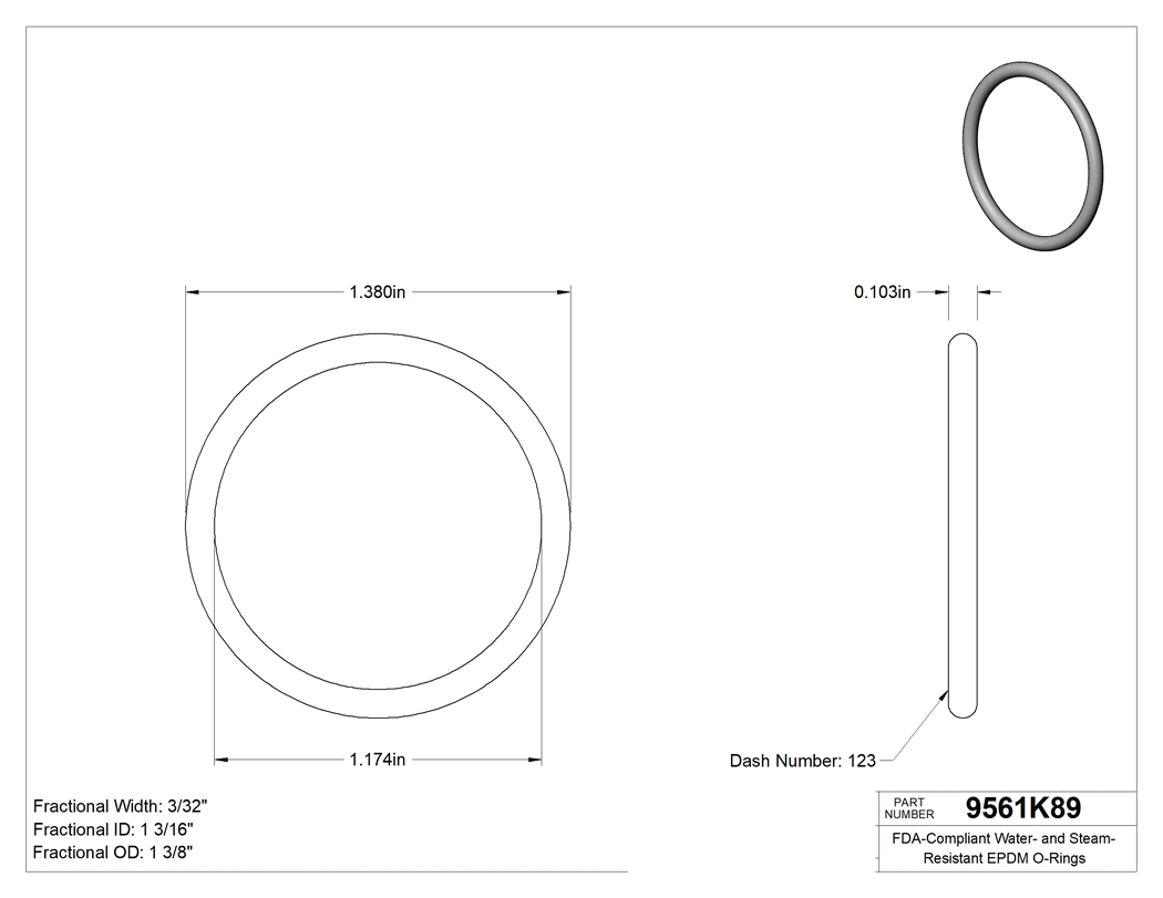 Technical drawing - 9561K89